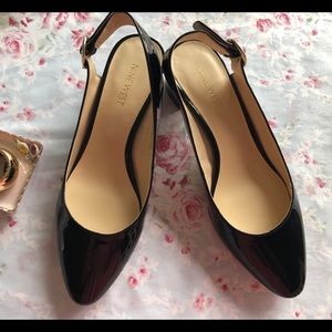 Nine West Brigitte Block Heel Sling Backs